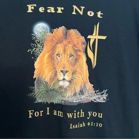 Gildan Heavy Cotton T-shirt “Fear Not…” Isaiah 41:10 - Picture 2 of 7